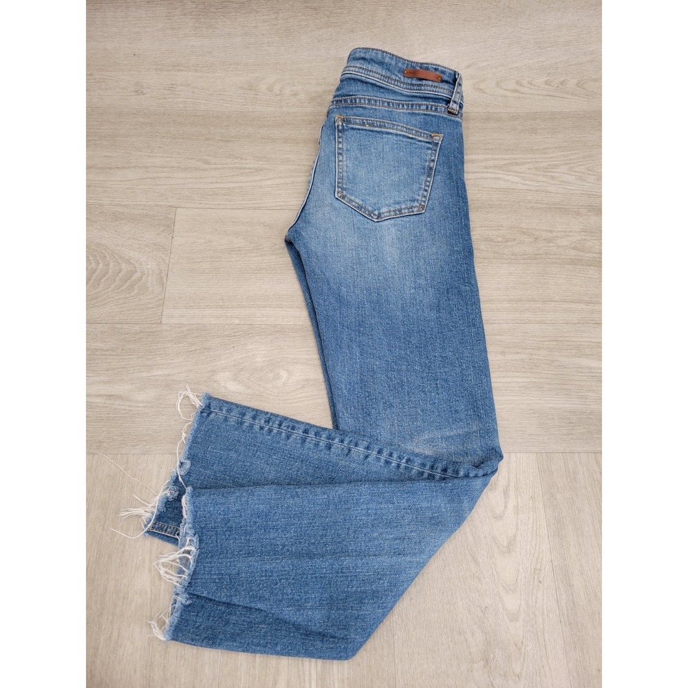 Pilcro and the Letterpress Jeans Womens 25 Blue Slim Straight Boho Anthropologie